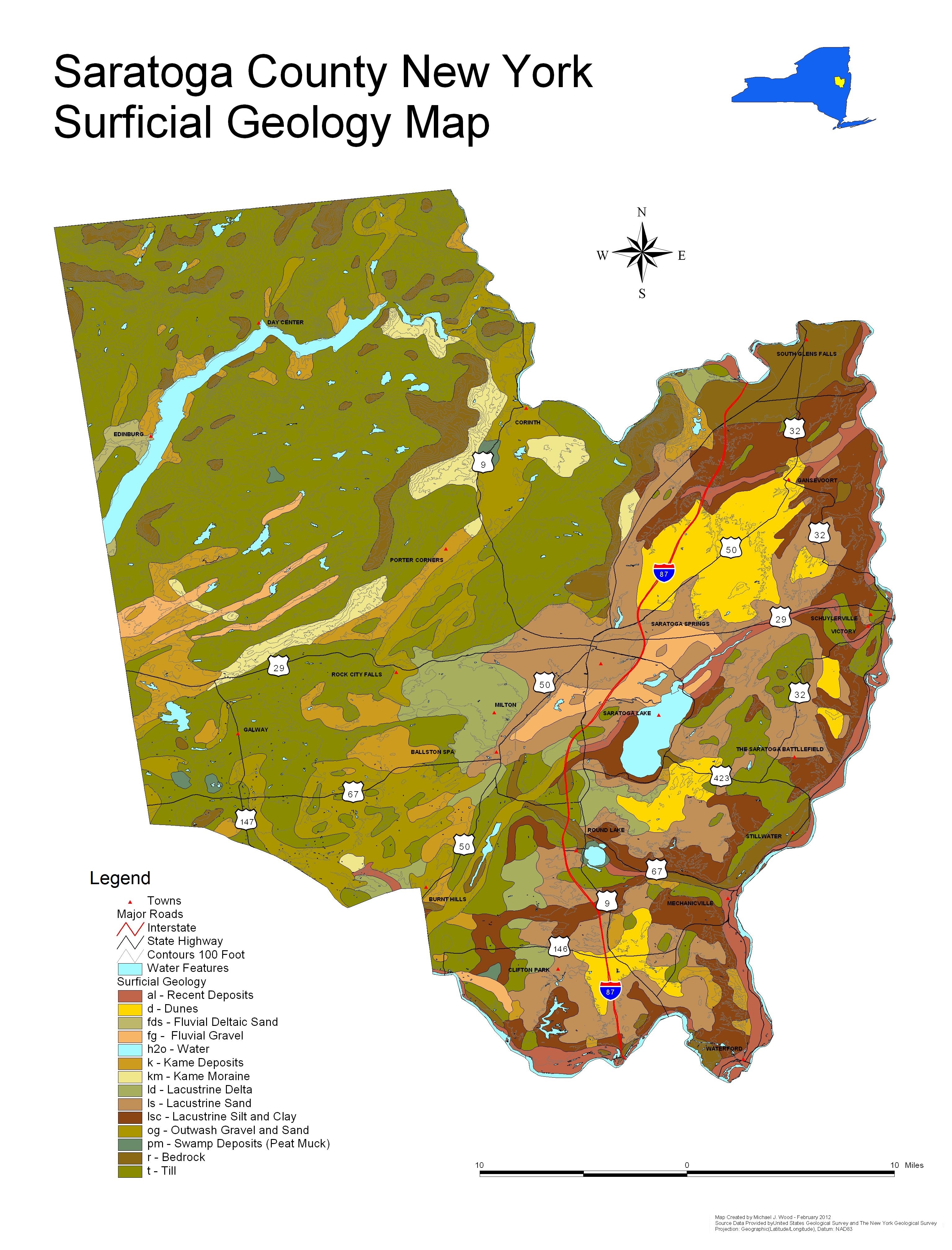 Saratoga Surficial Geology